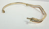9ct White Gold, Rose Gold and Yellow Gold Cubic Zirconia Bangle