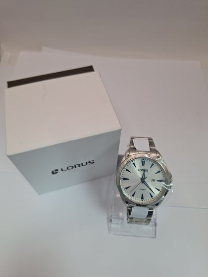 lorus quartz white dial watch