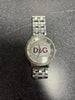 Dolce Gabbana Prime Time Red Logo Unisex Stainless Steel Crystal Read