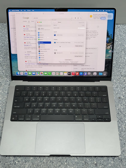 MacBook Pro 18,3/M1 Pro (8-CPU 14-GPU)/16GB Ram/512GB SSD/14