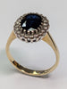 18ct Gold Diamond Ring With Black Stone