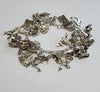 925 Silver Charm Bracelet - approx 7", 62.29g