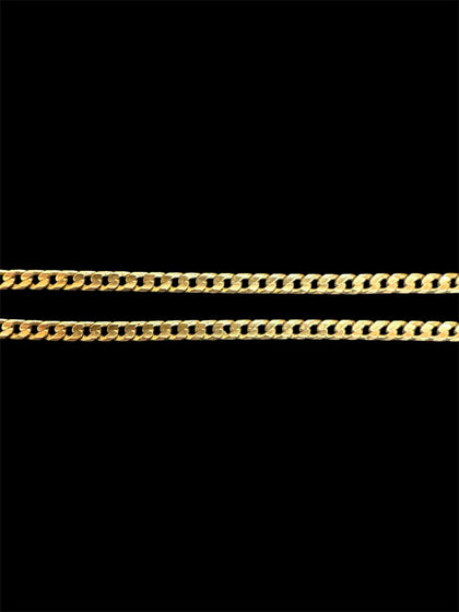 14ct Solid curb chain 20