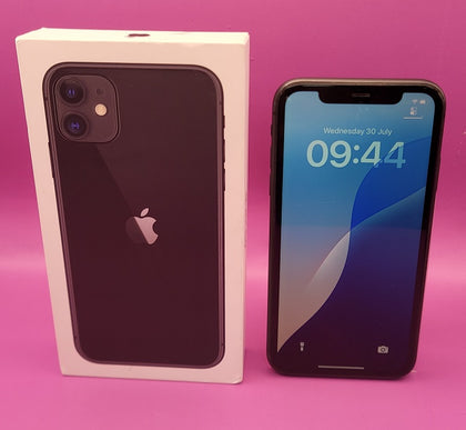 Apple iPhone 11 - 64 GB - Black - 86% Battery Health - Boxed