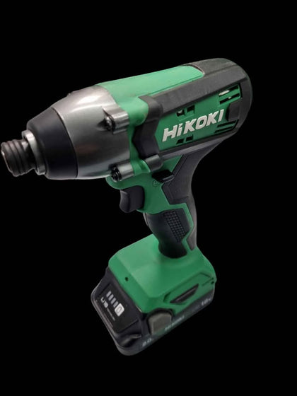 Hikoki KC 18DFX 18v Cordless Combi Drill & Impact Driver Kit With 2x 2.0ah Batts & Charger