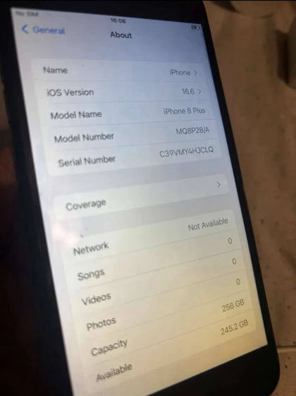 Apple Iphone 8 Plus 256gb Unlocked - 85% + Battery Health