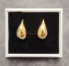 14ct Yellow Gold Teardrop Shaped Lever Back Earrings