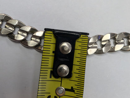 HEAVY SILVER CURB CHAIN 20