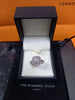 18K White Gold 1.30CT Halo Engagement Ring size J 1/2