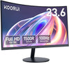 Koorui 24-Inch Curved Computer Monitor Full HD 1080P 75Hz Gaming Monitor 1500R Monitor HDMI VGA