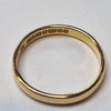 22CT GOLD WEDDING BAND RING SIZE P 3.29G PRESTON STORE