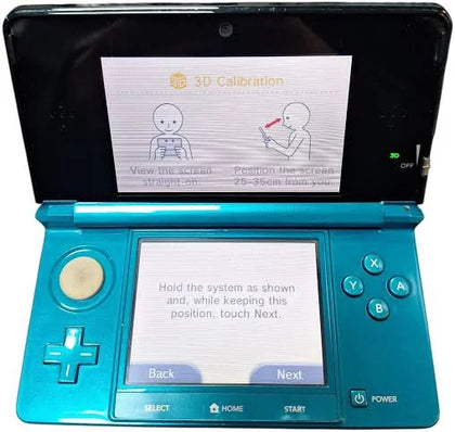 Nintendo 3DS Aqua Blue Console & 2 Games