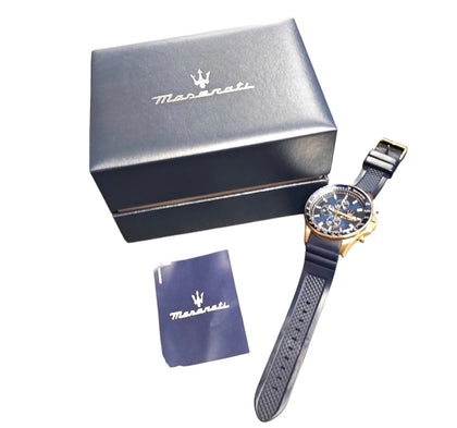 Maserati Blue and Gold Men's Watch**Boxed**