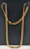 375 Hallmarked 9CT, Yellow Gold, Curbed Chain W/ Lobster Lock, 18", 12.32G, Boxed
