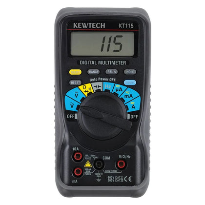Kewtech KT115 Digital 600V & 10A AC/DC Multimeter | KT115 **Collection Only**