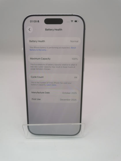 Apple Iphone 17 (a3520) 256gb Lavender 100% Battery Health Unlocked Unboxed