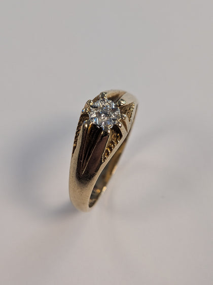 9ct Diamond Ring Size R