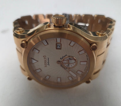 *SALE* Renato Calibre Robusto gold tone Watch Boxed