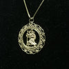 18K Gold Necklace, 750 Hallmarked, 4.4Grams with Unique 9K ST Christopher Pendant 3.5Grams, Approx. 20" Length