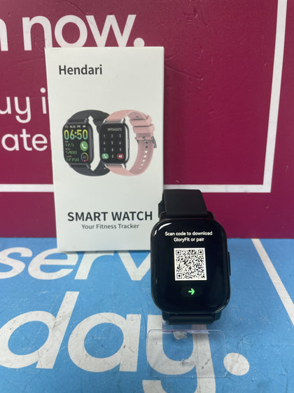 HENDARI SMART WATCH FITNESS WATCH BLACK BOXED.