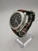 Gucci GG2570 YA142305 Men's Watch Red Green Nylon Strap Black Dial