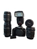 Canon EOS Rebel T5 + 18-55mm WITH 3 LENSES AND FLASH