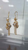 916 22K YELLOW GOLD, BALI DROP EARING, HOOK LOCK, 4.07G, BOXED, PRE OWNED