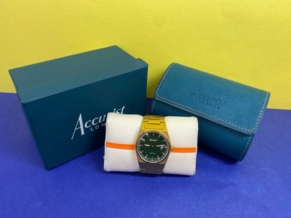 ACCURIST ORIGIN FIR GREEN DIAL WATCH LEIGH STORE