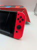 Nintendo Switch Case with Neon Red & Blue Wireless Controllers