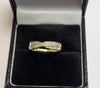 9ct Yellow Gold Ring With Clear Stones - 1.91G - Size L - Hallmarked