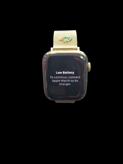 Apple Watch Series 9 (2023) GPS 41 mm - lacoste gold strap - Sport band White