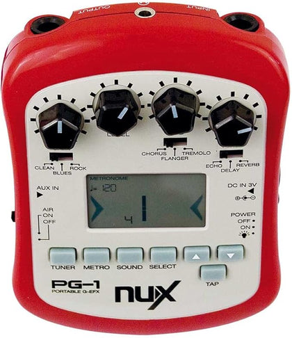 NUX PG-1 Guitar Effects Processor, Tuner and Metronome