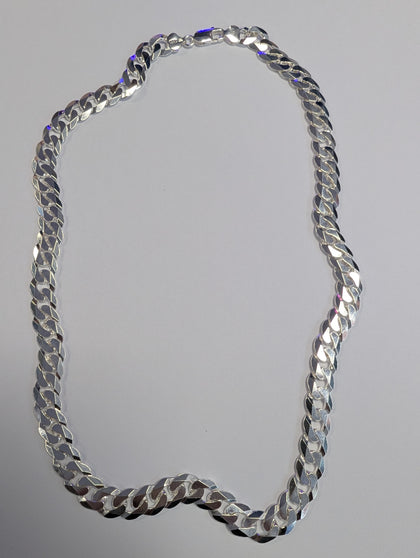 Brand New Heavy Silver Curb Chain