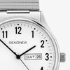 Sekonda Easy Reader Ladies Watch Silver Alloy Case & Stainless Steel Bracelet
