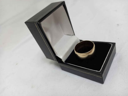 9K Hallmarked Gold Ring 7g Size U With Box