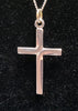 9ct White Gold Chain With Cross Pendant - 20" - 2.37G - Hallmarked