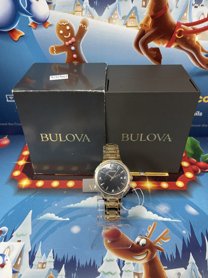 BULOVA GOLD AND BLACK WATCH