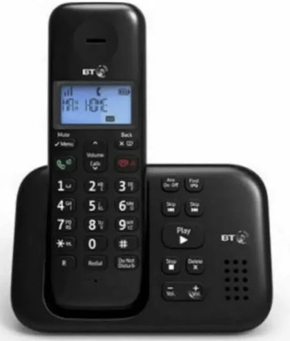 Bt 3960 Single Set Cordless Phone With Answer Machine Loud-speaker