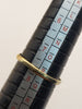 9CT - Yellow Gold Geometric Lattice Shield Ring - 1.87g - P
