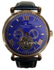 Samuel Joseph Limited Edition Navy & Gold Automatic Skeleton Men's Watch