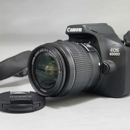 Canon EOS 4000D + 18-55mm III + 75-300mm III With Charger And Bag