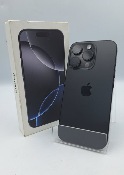 Apple iPhone 16 Pro 1TB black titanium smartphone unlocked boxed 93% batt health