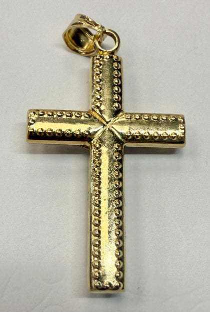 14ct gold cross pendant