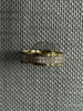 9ct Gold Band Set With Clear Stones