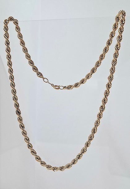 9 Carat Gold Rope Chain