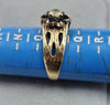 9ct Gold Ring With Blue /Clear Stones Size P