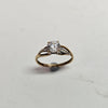 9ct Gold CZ Ring Size R
