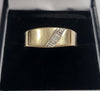 9ct Yellow Gold Signet Ring With Clear Stone - 2.64G - Size T - Hallmarked