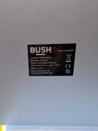Bush Retro Turntable 3-Speed Record Player Portable KTS-601
