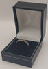 9ct white gold ring with white stones 2.8g size L Boxed & hallmarked